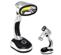 Fishtec - Lampe d'appoint COB 120 lumens sans fil - Ultra puissante et inclinable 180° - À poser ou portable - Idéale bureau, bricolage, camping