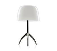 Foscarini Lumiere Grande Tavolo avec variateur Tischleuchte, noir-chrome / blanc