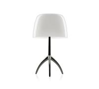 Lampe à Poser Foscarini Lumiere Piccola Blanc Noir Chromé