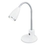 Lampe à poser FOX GU10 1X2,8W en acier blanc et chrome 0x0x320mm