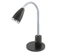 Lampe à poser FOX GU10 1X2,8W en acier gris anthracite et chrome 0x0x320mm