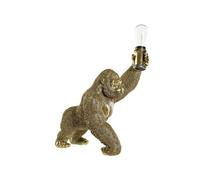 ITEM INTERNATIONAL Lampe à poser Gorille doré - En résine - Hauteur 48 cm - Largeur 31 cm - Profondeur 39 cm