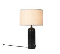 Gubi Lampe de table Gravity abat-jour lin pied marbre noir 49 cm - Neuf, emballage d'origine