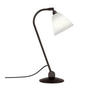 Lampe à Poser Gubi Bestlite BL2 en Laiton Noir et Porcelaine