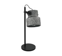 Lampe à poser HILCOTT E27 1X40W en acier noir 265x160x480mm