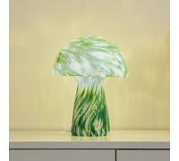 Lampe à poser Hubi Lindby, vert, Salon / Salle à manger, Verre, Moderne, Lampe à poser