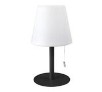 HOME DECO FACTORY - LA0097, Lampe de Table Rechargeable IP44, Design Élégant et Moderne, Conçue pour Intérieur et Extérieur, Hauteur 30 cm, Couleur Gris