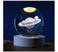 Lampe à poser Led Crystal Ball Saturn medium