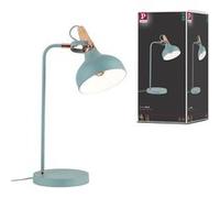 Paulmann Lampe à poser Juna E14 max. 20W vert satiné, cuivre, bois