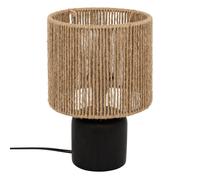 Atmosphera Créateur d'intérieur - Lampe à Poser en Céramique "Koby" 24cm Noir & Naturel Noir