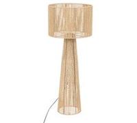 Lampe à poser, lampadaire droit en papier/métal coloris naturel - Diamètre 38 x Hauteur 97 cm --