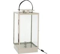 Lampe à Poser Lanterne Porta 76cm Argent