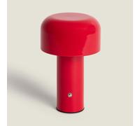 Lampe À Poser Led 2w Portable Métal Avec Batterie Usb Rechargeable Zaipi Rouge
