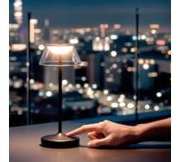 Lampe À Poser Led 6w Portable Avec Batterie Usb Rechargeable Dipley Noir