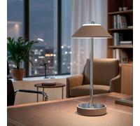 Lampe à Poser LED 3W Portable Cuir et Métal avec Batterie USB Rechargeable Lime