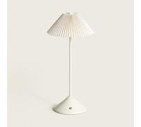 Lampe À Poser Led 3w Portable Métal Avec Batterie Usb Rechargeable Denwa Beige