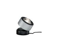 Lampe À Poser Led Aldan - 3,5w - 2700k - 400lm - Dimmable - Noir/Alu Brossé Noir