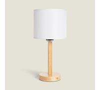 Lampe À Poser Led Bois 1w Portable Avec Batterie Usb Rechargeable Folgosa Naturel