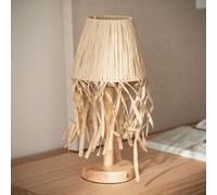 Lampe à Poser LED Bois 1W Portable avec Batterie USB Rechargeable Soure