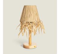 Lampe À Poser Led Bois 1w Portable Avec Batterie Usb Rechargeable Soure Naturel