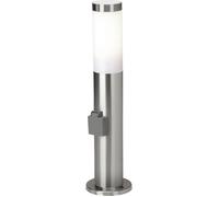CHORUS-Borne d'extérieur avec Prise secteur Inox H46cm inox satiné Brilliant