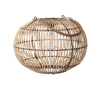 LEDKIA LIGHTING - Lampe à Poser LED Extérieure Solaire | Design Naturel Méditerranéen | Énergie Solaire | IP44 pour Extérieur | Facile à Transporter, Naturel, Rotin