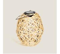 Lampe à Poser LED Extérieure Solaire Rotin Baihar Naturel