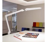 Lampe À Poser Led Maulcraft Pied Pince, Dimmable Blanc