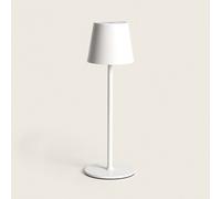 Lampe À Poser Led Portable 3w Anisa Métal Avec Batterie Rechargeable Usb Blanc