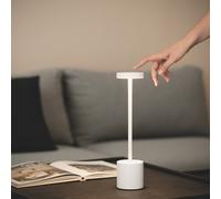 Lampe à Poser LED Portable avec Batterie USB Rechargeable Métal Zimba