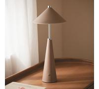 Lampe À Poser Led Portable Cuir Et Métal Avec Batterie Usb Rechargeable Tyu Tule Jaune