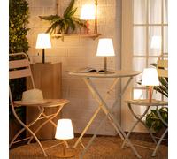 Lampe à Poser LED Portative Aluminium Extérieure 2.6W Epinay avec Batterie Rech