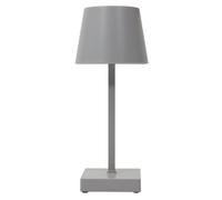 Lampe à poser led tactile taupe rechargeable USB avec 3 intensités de lumière blanche