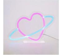 Legami - Panneau lumineux à effet néon, décoration intérieure, thème Saturne, 27 x 17,5 x 8 cm