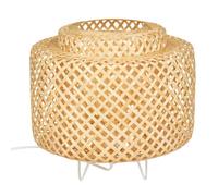 Lampe à poser ""Liby"" bambou H27cm - Atmosphera createur d'interieur - Beige