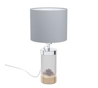 Lampe à poser LIDSING E27 1X40W en acier et verre chrome et clair D240mm
