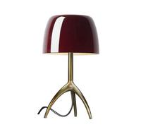 Lampe à Poser Lumiere Grande Rouge Cerise Champagne avec Variateur