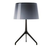 Lampe à Poser Lumiere XXL , Noir Chromé Gris