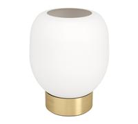 Lampe à poser MANZANARES E27 1X40W en acier laiton brossé et or D145mm