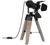 Lampe à Poser Métal et Bois Cinema Kurangna XS Noir Noir G