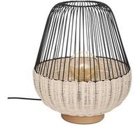 Lampe à Poser Design "Anea" 35cm Noir & Naturel