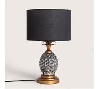 TechBrey Lampe à Poser Métal et Textile Samoa Noir Noir