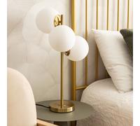 Lampe à Poser Métal et Verre Moonlight Brass 3 Spots