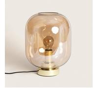 LEDKIA LIGHTING Lampe à Poser Métal et Verre Nélida Ambre