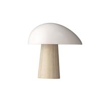 Lampe à Poser Night Owl , Blanc Fumée , Base en Frêne
