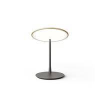 Nine Lampe de table LED Disc laiton/noir HxØ 27,4x25cm