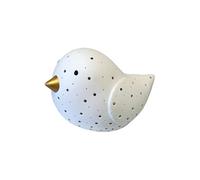 Lampe à poser oiseau en porcelaine blanche 24 cm