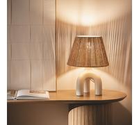 Lampe à Poser Papier Tressé et Résine Otilia