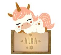 Lampe à poser personnalisable - licorne