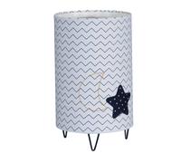 Lampe à poser pieds métal en coton - hello blanc TU